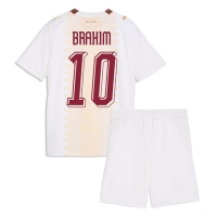 Camiseta Marruecos Brahim Diaz #10 Segunda Equipación Replica Mundial 2026 para niños mangas cortas (+ Pantalones cortos)